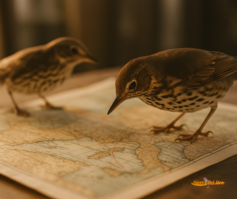 rota de migração do tordo